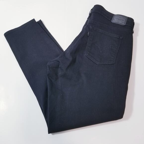 Levi's 711 Jeans Skinny Black Denim - Picture 3 of 12